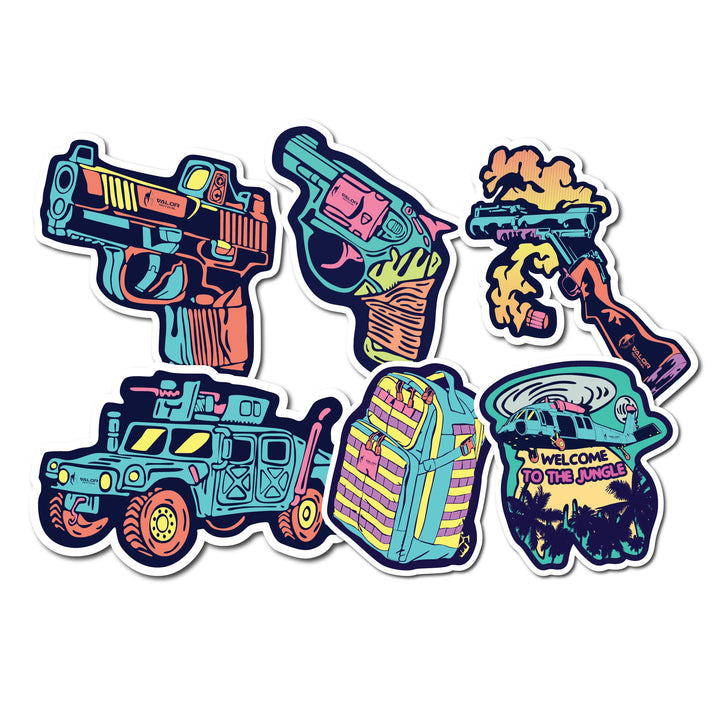 VALOR PX - Sticker Color of fighter SET 6 PCS