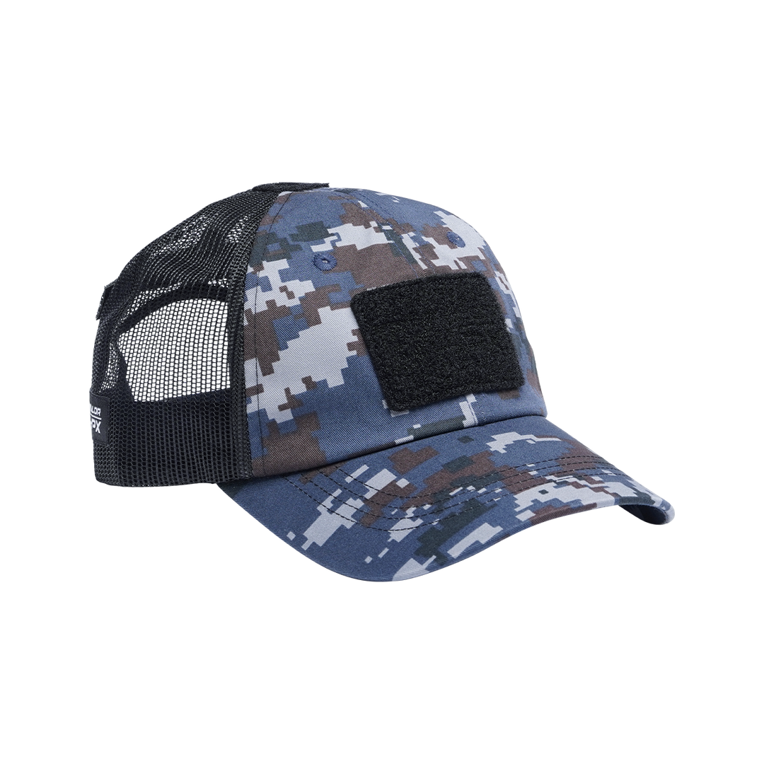 VALOR PX Tactical Mesh Cap หมวกแก็ปยุทธวิธีลายพราง อริยาบกหลิวภาพด้านข้าง ระบายอากาศดี เหมาะสำหรับทหาร