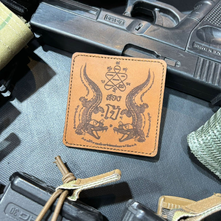 VALOR PX - Leather Patch Thai Sakyan ยันต์จระเข้ สองโป้