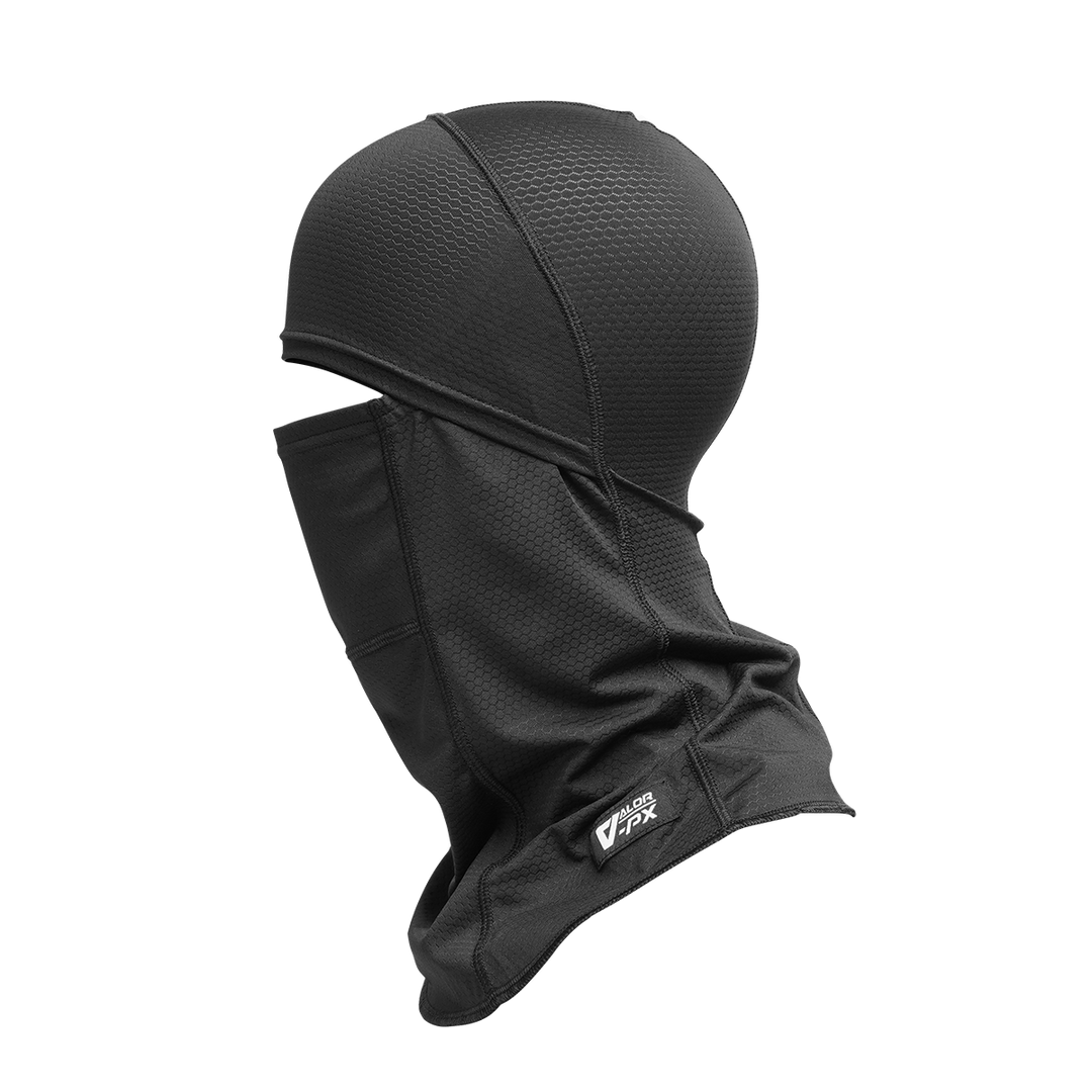 VALOR PX Air Flex Full Face Mask หน้ากากปิดจมูกและหัวทั้งหมด สีดำ ระบายอากาศดี เหมาะสำหรับทหารและอุปกรณ์ยุทธวิธี