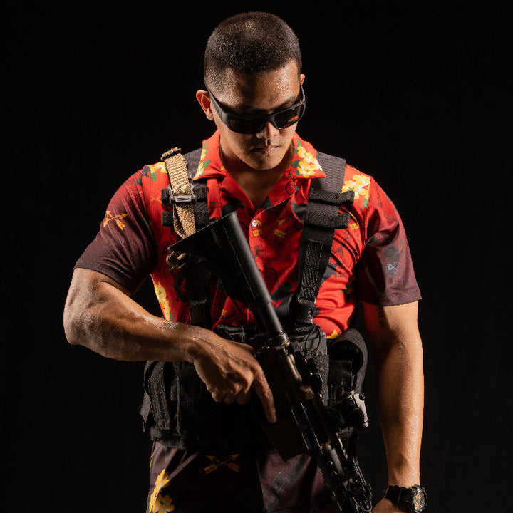 VALOR PX - เอราวัณ M5 Hawaii Shirt [Red]