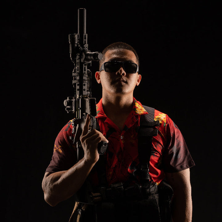 VALOR PX - เอราวัณ M5 Hawaii Shirt [Red]