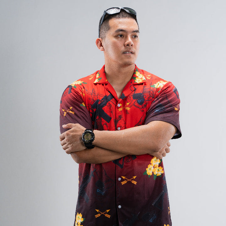 VALOR PX - เอราวัณ M5 Hawaii Shirt [Red]
