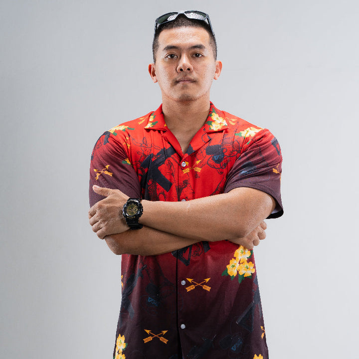 VALOR PX - เอราวัณ M5 Hawaii Shirt [Red]