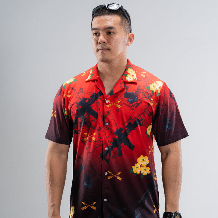VALOR PX - เอราวัณ M5 Hawaii Shirt [Red]