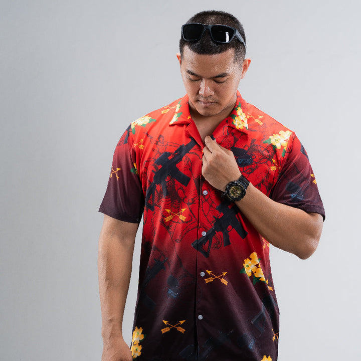 VALOR PX - เอราวัณ M5 Hawaii Shirt [Red]