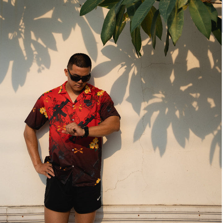 VALOR PX - เอราวัณ M5 Hawaii Shirt [Red]