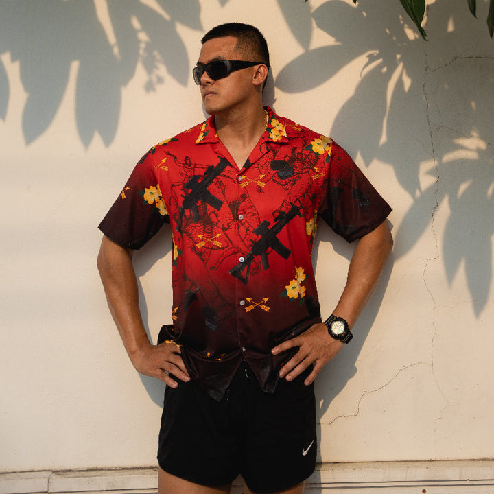 VALOR PX - เอราวัณ M5 Hawaii Shirt [Red]