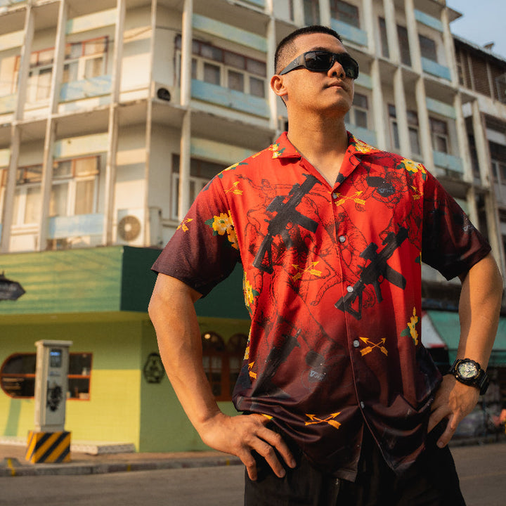 VALOR PX - เอราวัณ M5 Hawaii Shirt [Red]