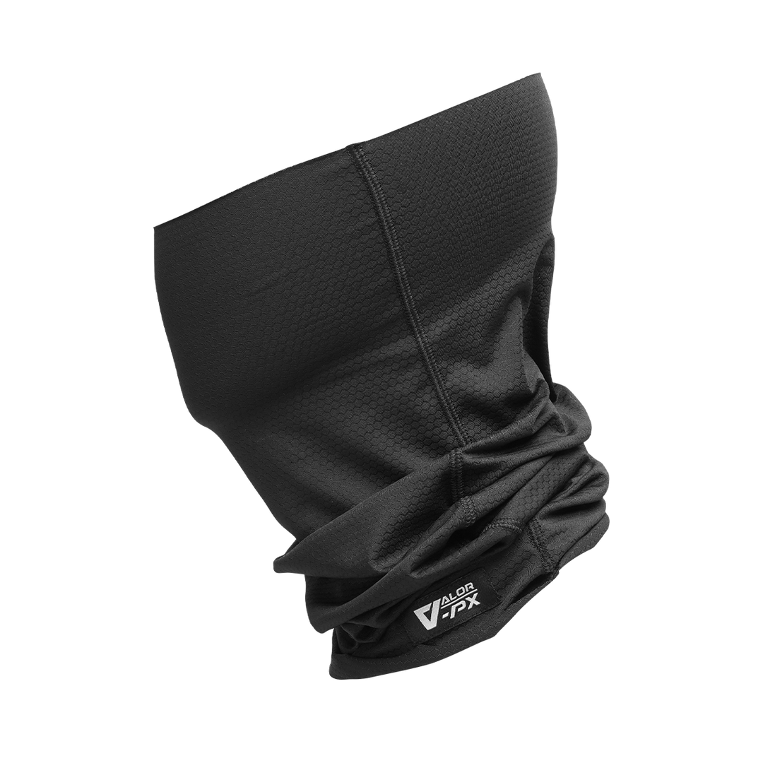 VALOR PX Air Flex Wrap ผ้าคลุมศีรษะและคอ สีดำ ระบายอากาศ ใช้ได้หลายวิธีสำหรับทหารและกีฬาทักทาย