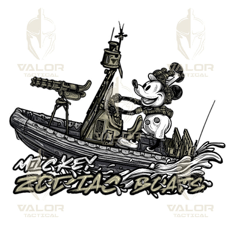 VALOR PX - Mickey Zodiac Boats T-Shirt 2024