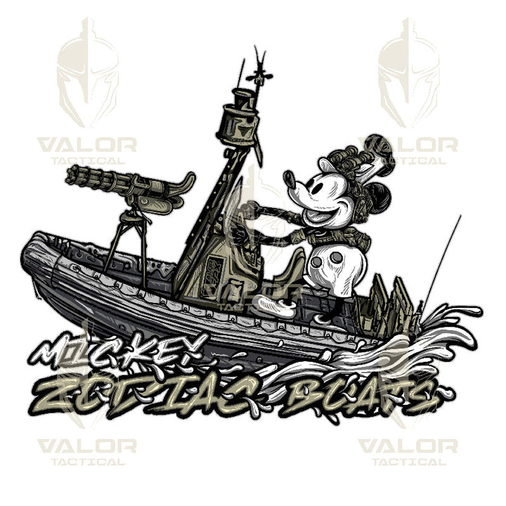 VALOR PX - Mickey Zodiac Boats T-Shirt 2024