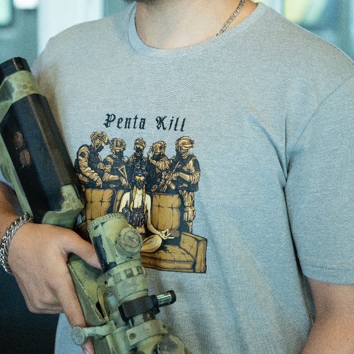 เสื้อยืดสกรีนลาย VALOR PX - Penta Kill T-Shirt 2024