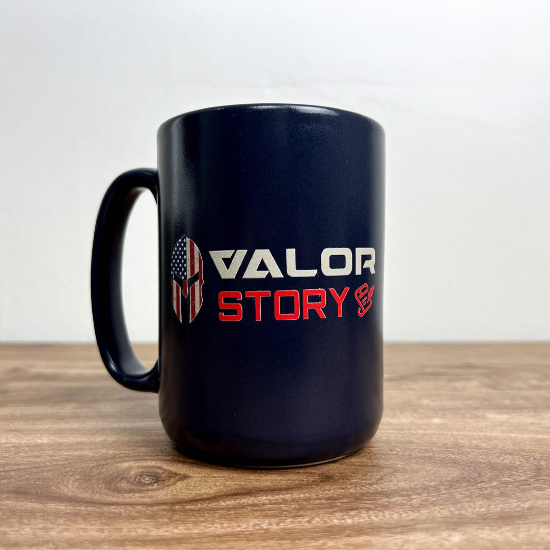 VALOR PX - Ceramic Mug แก้วกาแฟ - VALOR STORY [Navy]