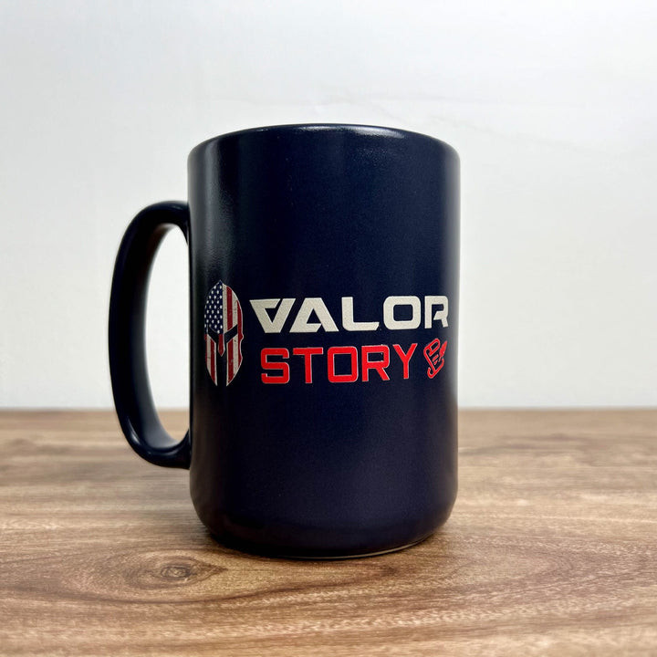 VALOR PX - Ceramic Mug แก้วกาแฟ - VALOR STORY [Navy]