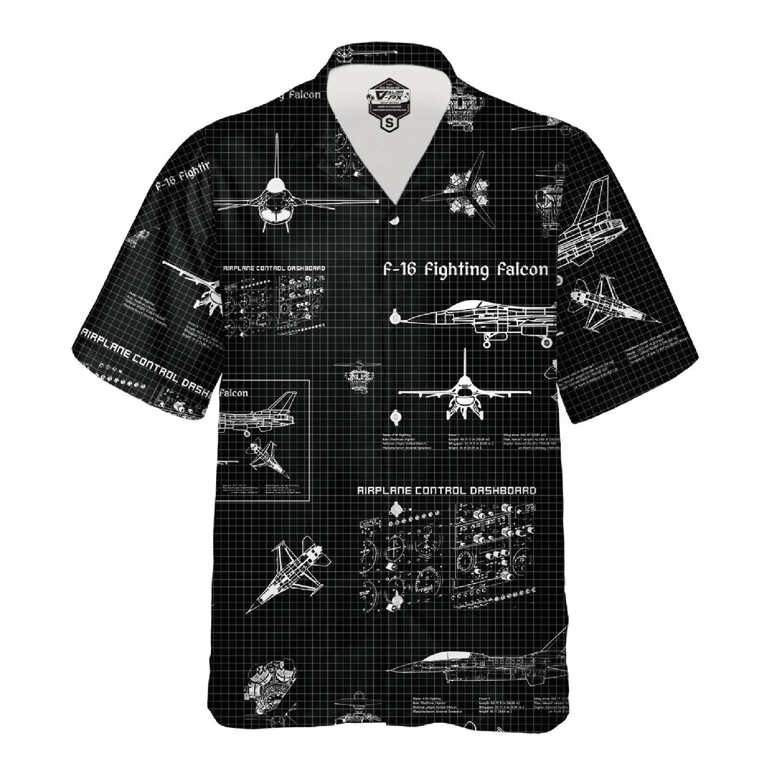 VALOR PX - Blueprint F-16 Hawaii Shirts