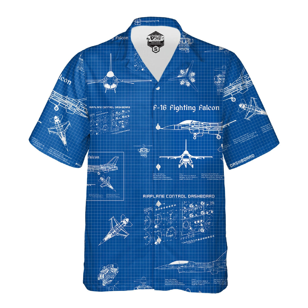 VALOR PX - Blueprint F-16 Hawaii Shirts