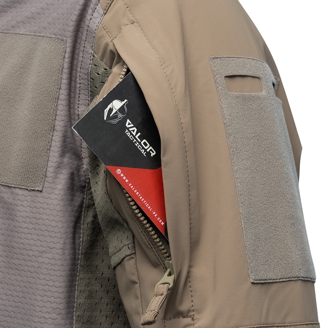 VALOR PX - COMBAT PATROL POLICE SHIRT [KHAKI]