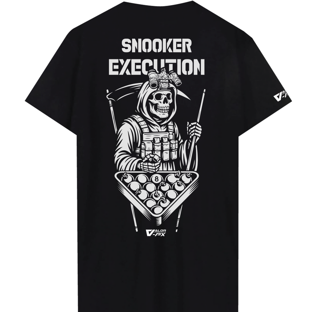 เสื้อยืดสกรีนลาย VALOR PX - Snooker Execution T-Shirt เสื้อใส่เที่ยว ลายกราฟิก
