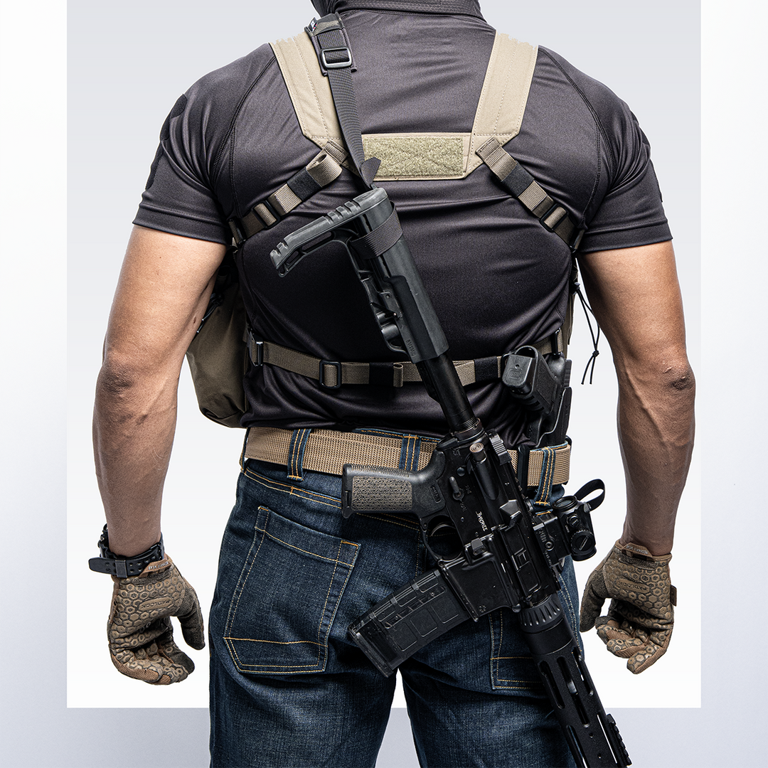 ชุดเชสต์ริก ดีไซน์ที่ออกแบบมาเพื่อ แผ่นเกราะได้ VALOR PX - Reinforce Chest Rig