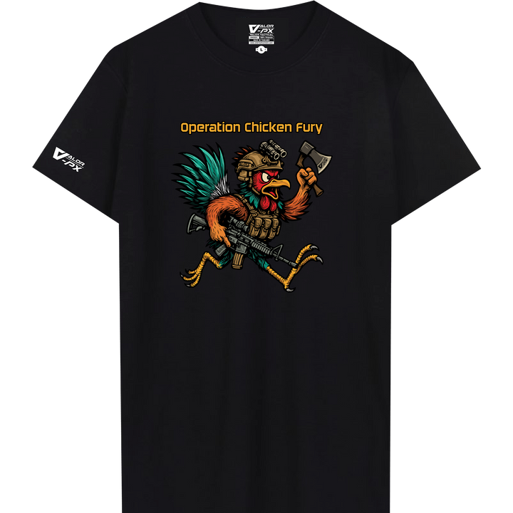 เสื้อยืดสกรีนลาย VALOR PX -  Operation Chicken Fury T-Shirt เสื้อใส่เที่ยว ลายกราฟิก