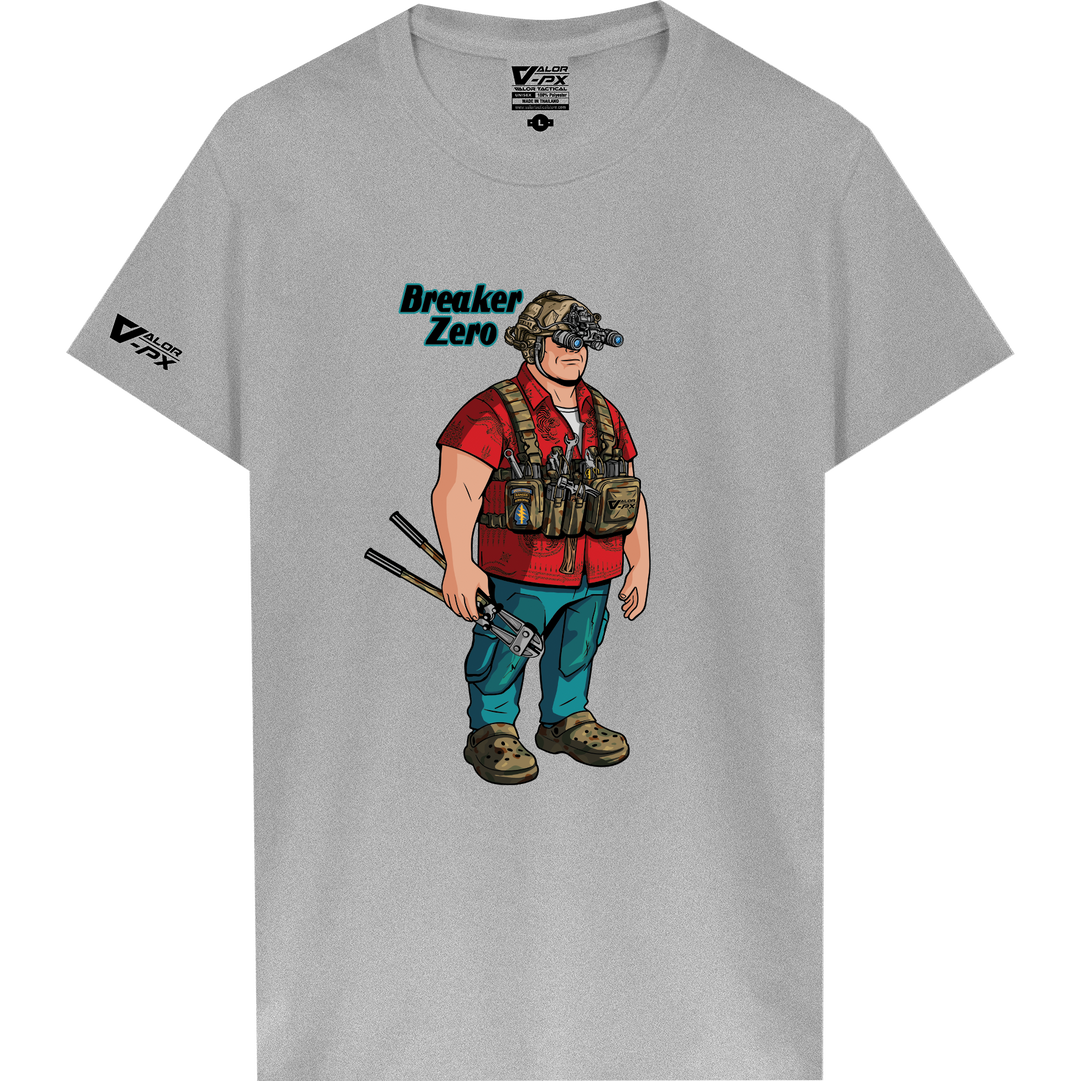 เสื้อยืดสกรีนลาย VALOR PX - Breaker Zero T-Shirt เสื้อใส่เที่ยว ลายกราฟิก