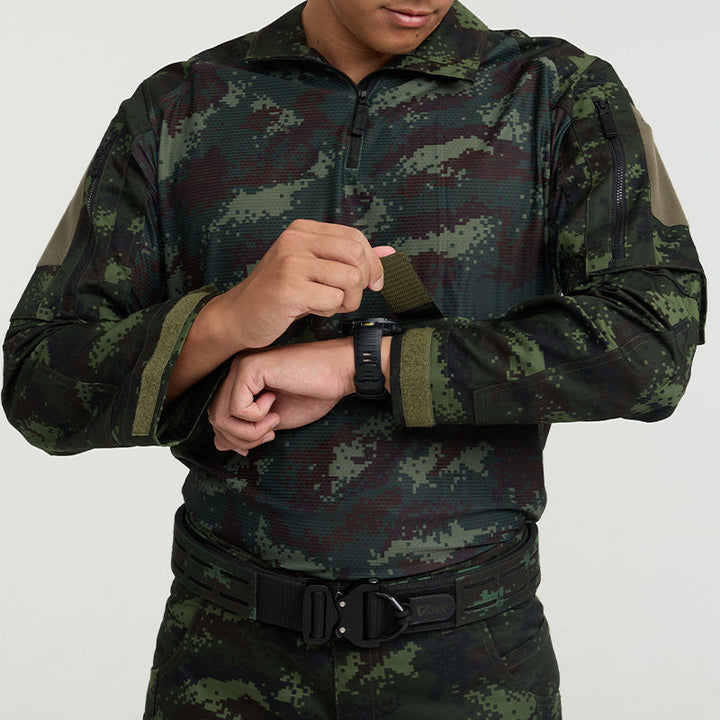 เสื้อทหาร Valor PX - Native Combat Shirt เสื้อคอมแบทลายพราง ทหารบก