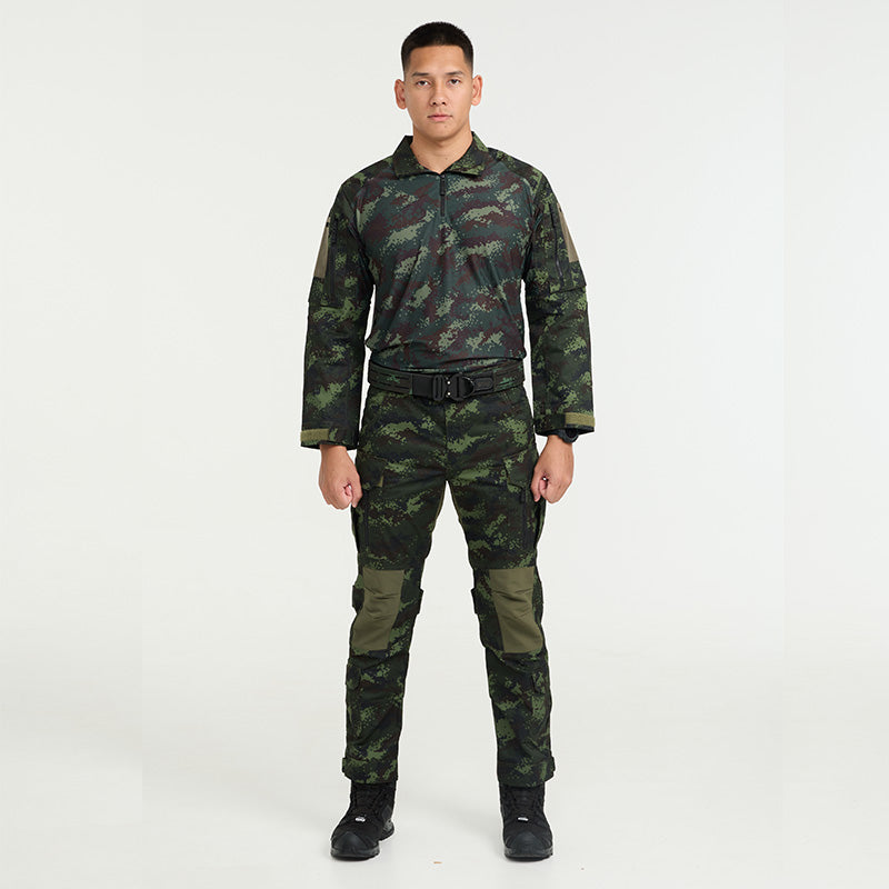 เสื้อทหาร Valor PX - Native Combat Shirt เสื้อคอมแบทลายพราง ทหารบก