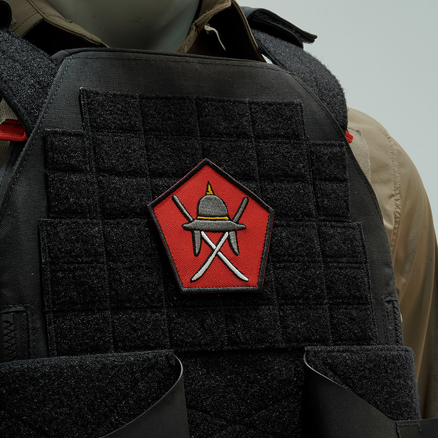 แพทช์ปัก Valor PX - Embroidered Patch BLACK "รั้วของชาติ" อาร์มติดเสื้อ