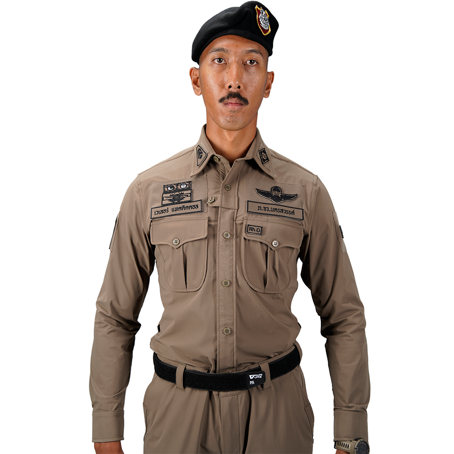 ชุดเครื่องแบบตำรวจสายตรวจ VALOR PX - Patrol Police Suit Uniform [Khaki] ครบชุด เสื้อ และ กางเกง