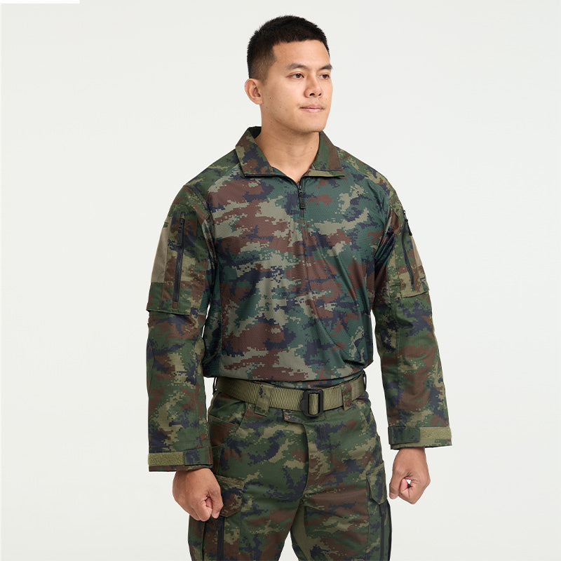 Valor PX - NATIVE COMBAT SHIRT [RTN] เสื้อคอมแบทลายพราง ทหารเรือ