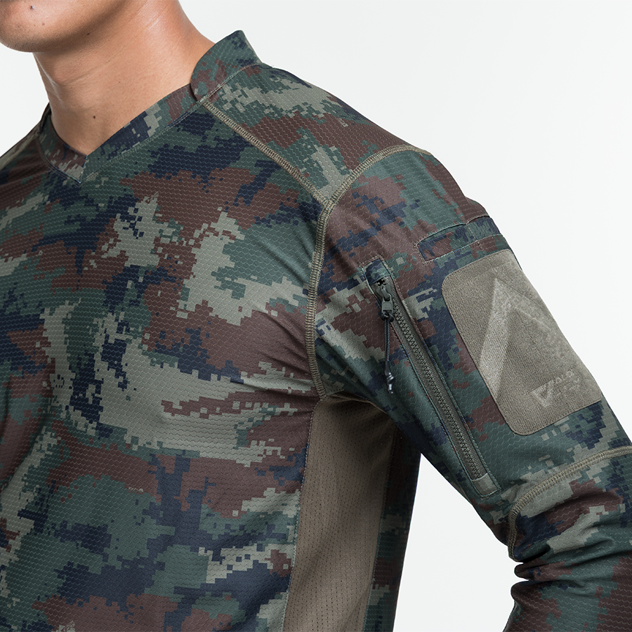 เสื้อทหาร แขนยาว VALOR PX - Standard Operation Shirt, SOS Gen2 เสื้อลายพราง คอวี
