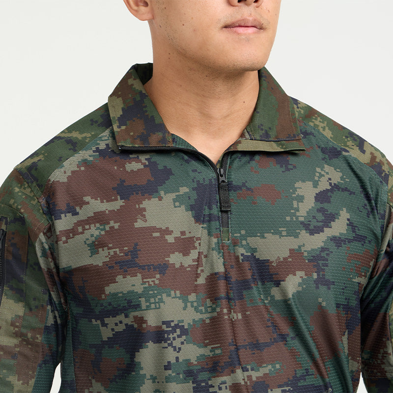 Valor PX - NATIVE COMBAT SHIRT [RTN] เสื้อคอมแบทลายพราง ทหารเรือ