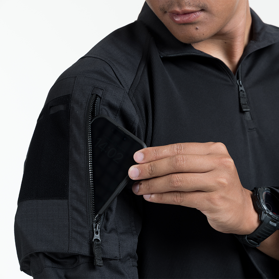 เสื้อทหาร VALOR PX - Native Combat Shirt [Black] เสื้อคอมแบท ทหารพราน