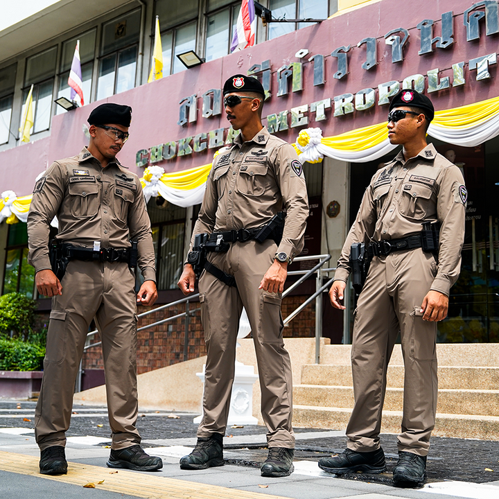 ชุดเครื่องแบบตำรวจสายตรวจ VALOR PX - Patrol Police Suit Uniform [Khaki] ครบชุด เสื้อ และ กางเกง