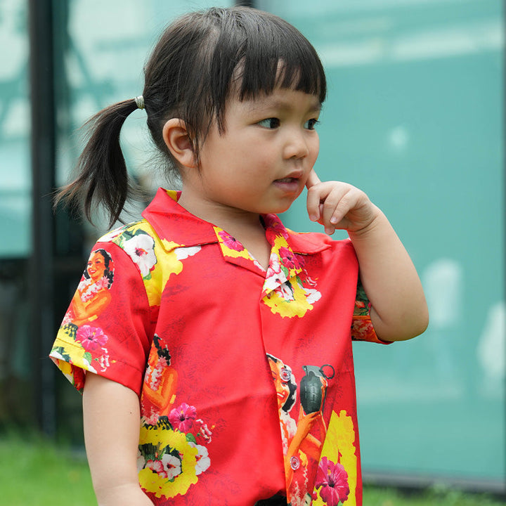 VALOR PX - Girl Bomb Kids' Hawaii Shirts