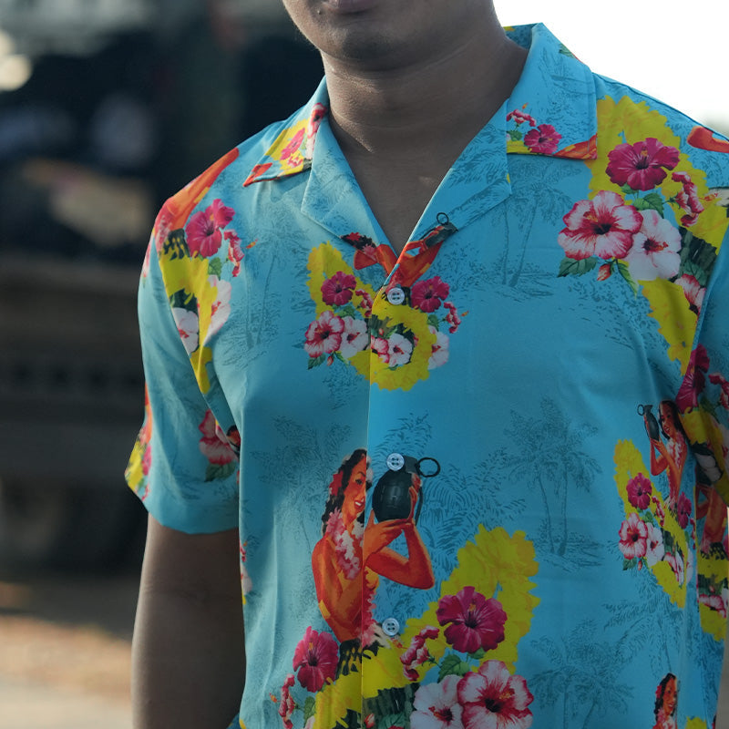 เสื้อฮาวาย VALOR PX - Girl Bomb Hawaii Shirts