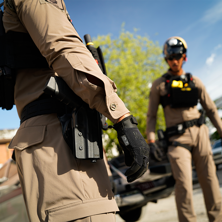 ชุดเครื่องแบบตำรวจสายตรวจ VALOR PX - Patrol Police Suit Uniform [Khaki] ครบชุด เสื้อ และ กางเกง