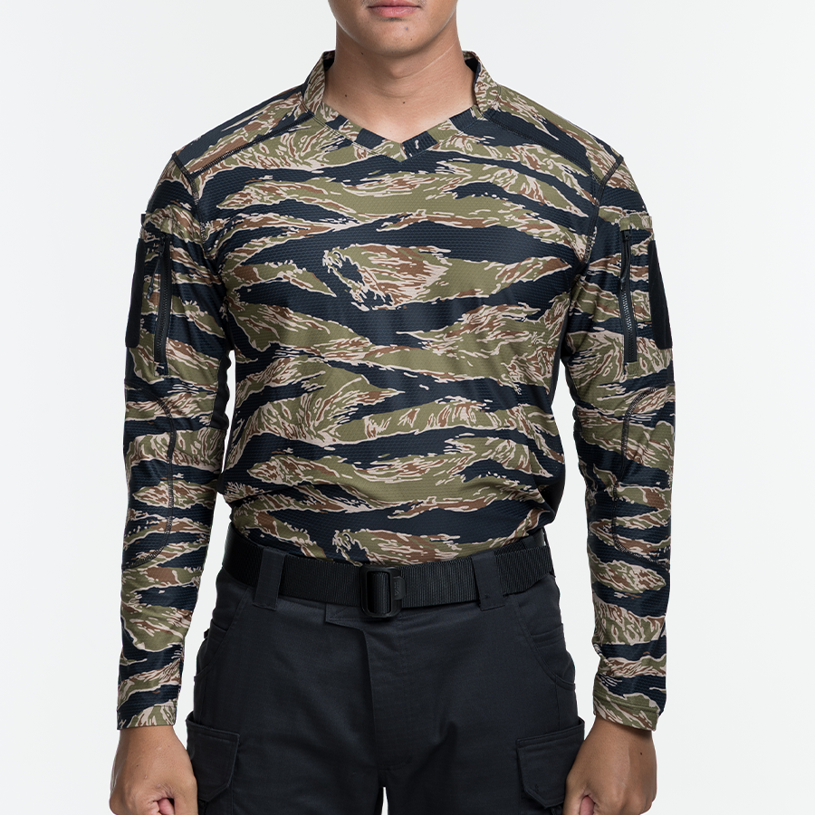 เสื้อทหาร แขนยาว VALOR PX - Standard Operation Shirt, SOS Gen2 เสื้อลายพราง คอวี