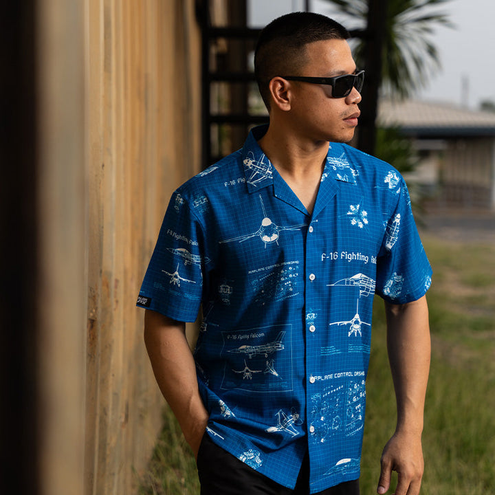 VALOR PX - Blueprint F-16 Hawaii Shirts
