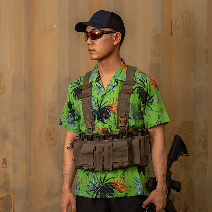 เสื้อฮาวาย VALOR PX - Gun Flower Hawaii Shirts