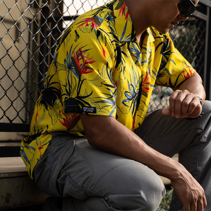 VALOR PX - Gun Flower Hawaii Shirts