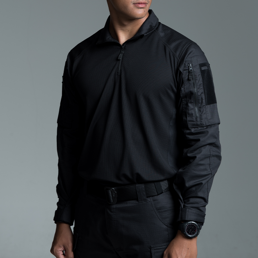 เสื้อทหาร VALOR PX - Native Combat Shirt [Black] เสื้อคอมแบท ทหารพราน