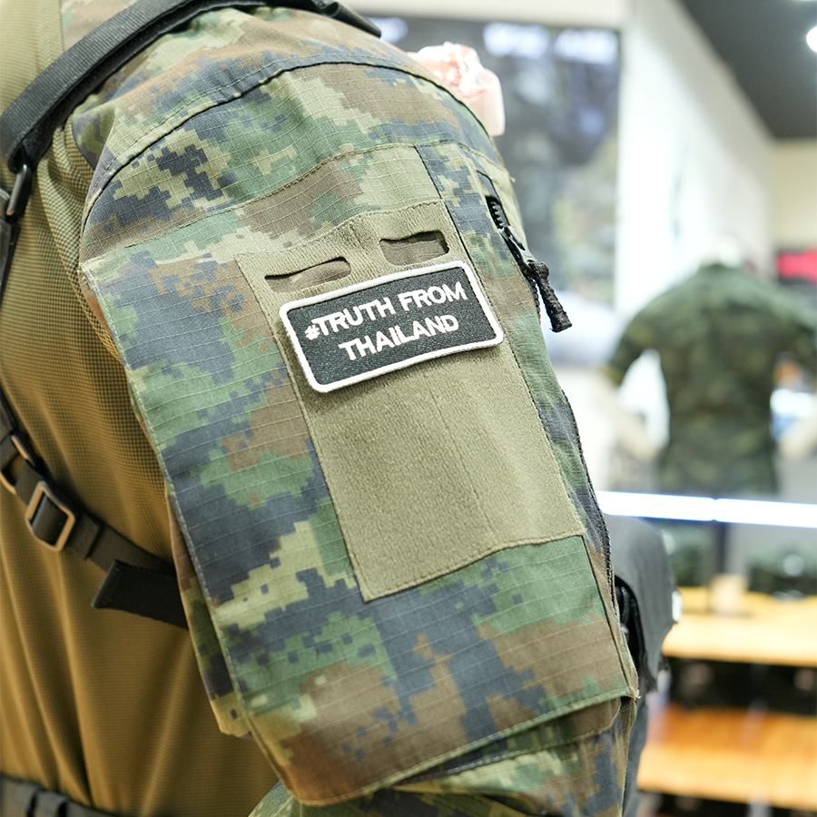 แพทช์ปัก VALOR PX - Embroidered Patch "#Truth From Thailand" อาร์มติดเสื้อ ขนาด 7.6cm x 3.8cm