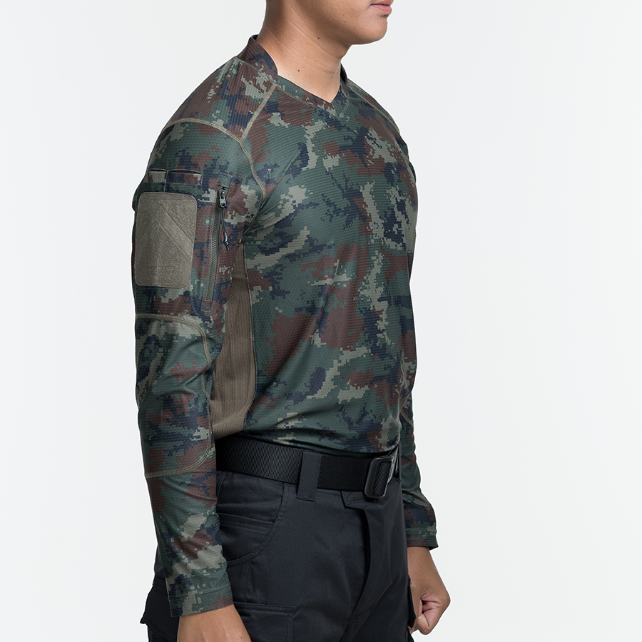 เสื้อทหาร แขนยาว VALOR PX - Standard Operation Shirt, SOS Gen2 เสื้อลายพราง คอวี