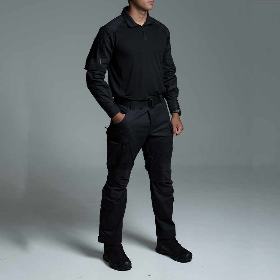 เสื้อทหาร VALOR PX - Native Combat Shirt [Black] เสื้อคอมแบท ทหารพราน