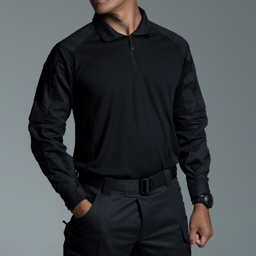เสื้อทหาร VALOR PX - Native Combat Shirt [Black] เสื้อคอมแบท ทหารพราน