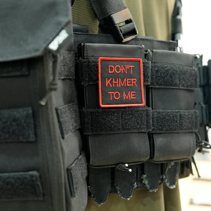 แพทช์ปัก VALOR PX - Embroidered Patch "Don't Khmer To Me" อาร์มติดเสื้อ ขนาด 5cm x 5cm