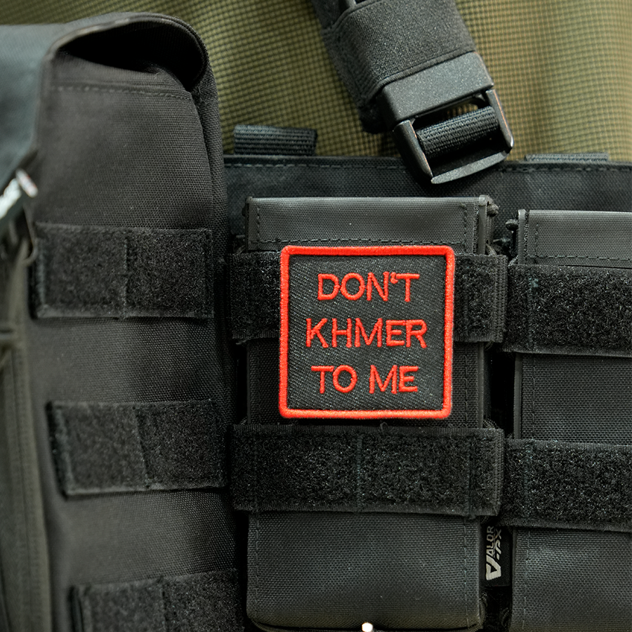 แพทช์ปัก VALOR PX - Embroidered Patch "Don't Khmer To Me" อาร์มติดเสื้อ ขนาด 5cm x 5cm