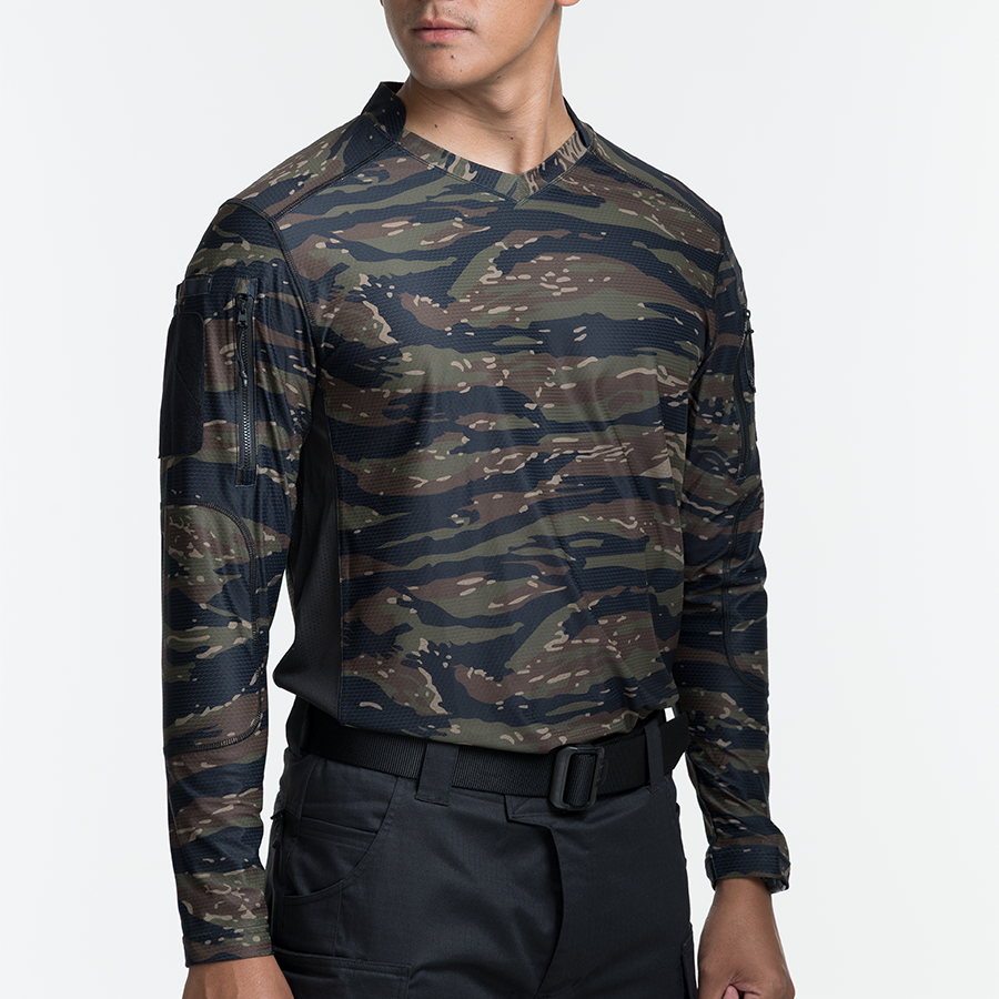 เสื้อทหาร แขนยาว VALOR PX - Standard Operation Shirt, SOS Gen2 เสื้อลายพราง คอวี